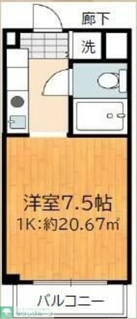 テディマンションの物件間取画像